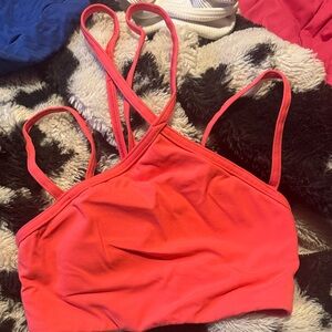 Lululemon Athletica Bright Coral Bandeau